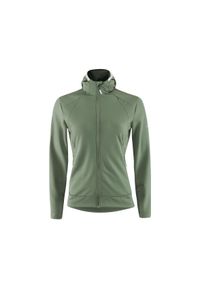 LOFFLER - Kurtka polarowa z kapturem z wełny merino damska Löffler. Typ kołnierza: kaptur. Kolor: zielony. Materiał: wełna, polar. Sezon: zima. Sport: narciarstwo #1