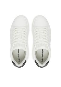 Calvin Klein Jeans Sneakersy Classic Cupsole Mono Lth Wn YW0YW01902 Biały. Kolor: biały. Materiał: skóra #3