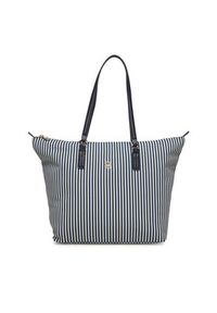 TOMMY HILFIGER - Tommy Hilfiger Torebka Poppy Summer Tote AW0AW17203 Granatowy. Kolor: niebieski #5