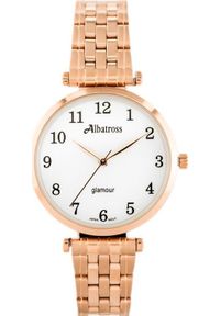 Zegarek Albatross ZEGAREK DAMSKI ALBATROSS Glamour ABBB97 (za537c) rose gold/white. Styl: glamour #1