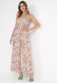 Born2be - Niebiesko-Różowy Kombinezon Alemonice. Kolor: niebieski. Długość rękawa: na ramiączkach. Długość: długie. Styl: klasyczny #1