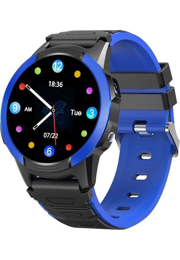 Smartwatch GoGPS X03 Czarno-niebieski (AKGGGPSMA0010). Rodzaj zegarka: smartwatch. Kolor: czarny, niebieski, wielokolorowy