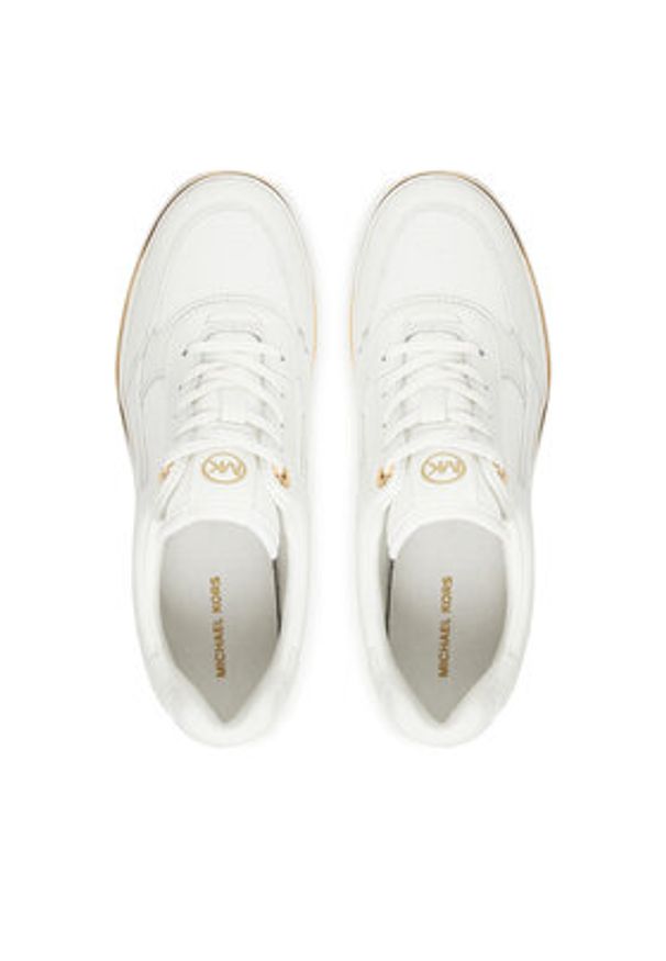 MICHAEL Michael Kors Sneakersy Emmy 43F5EMFS1L Biały. Kolor: biały. Materiał: skóra