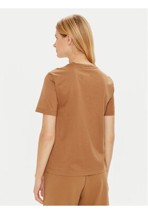 Max Mara Leisure T-Shirt Paggio 2426946038 Brązowy Regular Fit. Kolor: brązowy. Materiał: bawełna