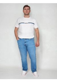 Big-Star - Jeansy męskie z prostą nogawką niebieskie Colt 234. Okazja: na co dzień. Stan: podwyższony. Kolor: niebieski. Styl: casual, vintage, klasyczny #7