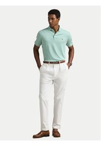 Polo Ralph Lauren Polo 710704319166 Zielony Custom Slim Fit. Typ kołnierza: polo. Kolor: zielony. Materiał: bawełna