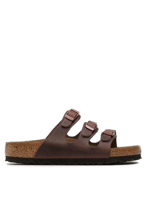 Klapki Birkenstock. Kolor: brązowy