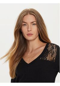 Morgan Sweter 242-MCOURSE Czarny Regular Fit. Kolor: czarny. Materiał: wiskoza, syntetyk #4