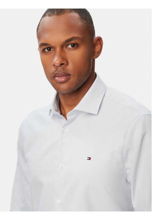 TOMMY HILFIGER - Tommy Hilfiger Koszula MW0MW43747 Niebieski jasny Regular Fit. Kolor: niebieski. Materiał: bawełna