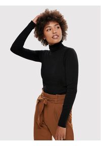 only - ONLY Golf Venice 15183772 Czarny Regular Fit. Typ kołnierza: golf. Kolor: czarny. Materiał: wiskoza #4