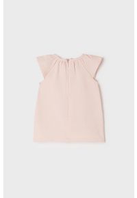 Mayoral Newborn Sukienka niemowlęca kolor różowy. Okazja: na co dzień. Kolor: różowy. Materiał: bawełna. Długość rękawa: krótki rękaw. Typ sukienki: proste. Styl: casual