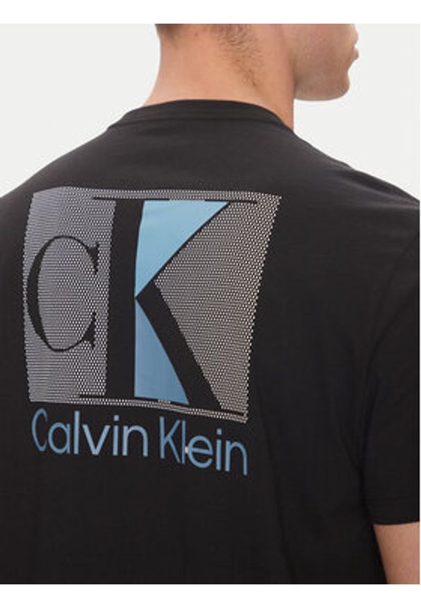 Calvin Klein T-Shirt Abstract Graphic LV04RC853G Czarny Regular Fit. Kolor: czarny. Materiał: bawełna