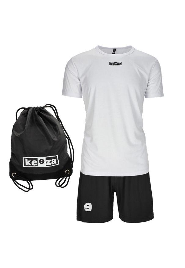 KEEZA - Wyprawka szkolna - Koszulka, spodenki, worek.. Kolor: biały. Sport: piłka nożna