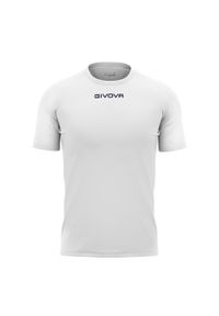 Koszulka piłkarska dla dorosłych Givova Capo MC. Kolor: biały. Sport: piłka nożna