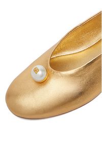 Gino Rossi - GINO ROSSI Baleriny CEO-ROSE-LT1670-9 Złoty. Kolor: złoty. Materiał: skóra #4