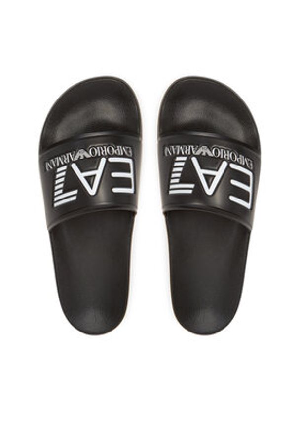 EA7 Emporio Armani Klapki 7X000108 AF15118 UC001 Czarny. Kolor: czarny