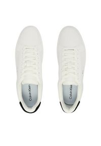 Calvin Klein Sneakersy Classic Cupsole Laceup Lth YM0YM01435 Biały. Kolor: biały. Materiał: skóra #3