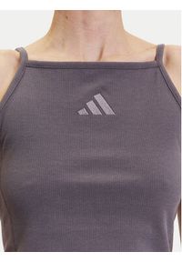 Adidas - adidas Top ALL SZN Rib JJ1223 Szary Slim Fit. Kolor: szary. Materiał: bawełna #3