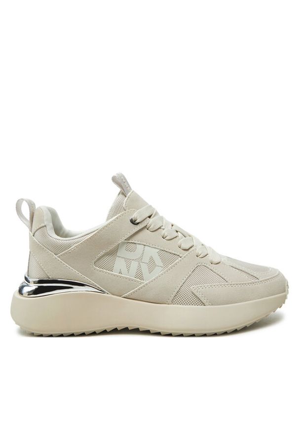 DKNY Sneakersy Zofi K4402944 Beżowy. Kolor: beżowy. Materiał: materiał