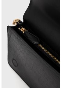 Pinko torebka skórzana kolor czarny. Kolor: czarny. Materiał: skórzane. Rodzaj torebki: na ramię #2