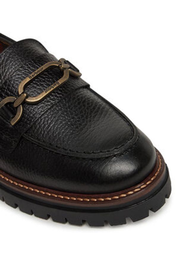 Barbour Loafersy Maddie LFO0755BK52 Czarny. Kolor: czarny. Materiał: skóra