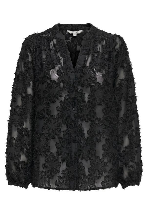 only - ONLY Bluzka Korsa 15360837 Czarny Oversize. Kolor: czarny. Materiał: syntetyk