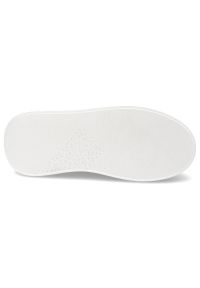 CheBello - Białe Sneakersy Chebello Eleganckie Obuwie Z Kwiatem. Kolor: biały. Materiał: skóra. Wzór: kwiaty. Obcas: na platformie #7