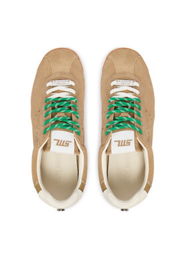 Steve Madden Sneakersy Mirage 11003908 Brązowy. Kolor: brązowy. Materiał: skóra, zamsz