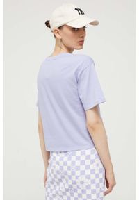 Vans t-shirt bawełniany kolor fioletowy. Kolor: fioletowy. Materiał: bawełna #6
