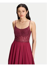 Hey Kyla Sukienka wieczorowa 5AK023HK Bordowy Regular Fit. Kolor: czerwony. Materiał: syntetyk. Styl: wizytowy #7