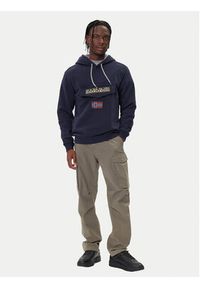 Napapijri Bluza Burgee Wint 4 NP0A892T Granatowy Regular Fit. Kolor: niebieski. Materiał: bawełna