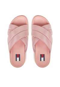 Tommy Jeans Klapki Tjw Flatform Sandal EN0EN02775 Różowy. Kolor: różowy. Materiał: materiał #3