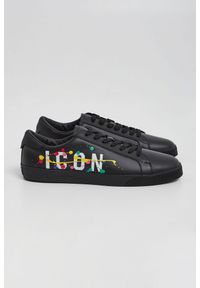 Sneakersy męskie skórzane DSQUARED2. Materiał: skóra. Wzór: nadruk #1