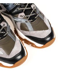 Geox Sneakersy "T01 A" | T94BTA 01422 | T01 A | Mężczyzna | Wojskowa Zieleń, Pomarańczowy. Kolor: pomarańczowy. Materiał: materiał, skóra #6