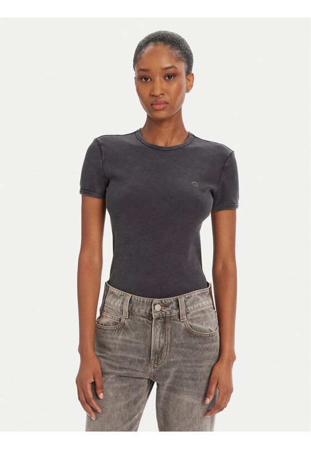 Miss Sixty T-Shirt 6S2SJ39400 Szary Slim Fit. Kolor: szary. Materiał: bawełna