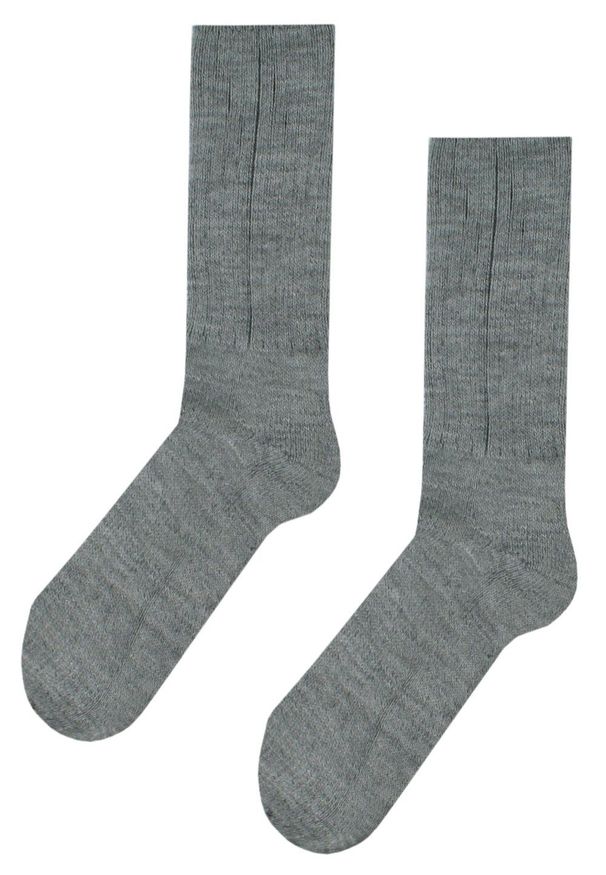 His Story - Ciepłe Wełniane Skarpetki Zimowe - Kolor Szary. Kolor: szary. Materiał: poliamid, wełna, elastan