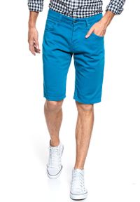 Mustang - SPODENKI MUSTANG Chicago Shorts Z Mykonos Blue 1009596 5320. Materiał: materiał #10