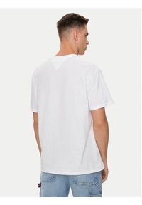 Tommy Jeans T-Shirt Street Sigh Flag DM0DM18528 Biały Regular Fit. Kolor: biały. Materiał: bawełna. Styl: street #3