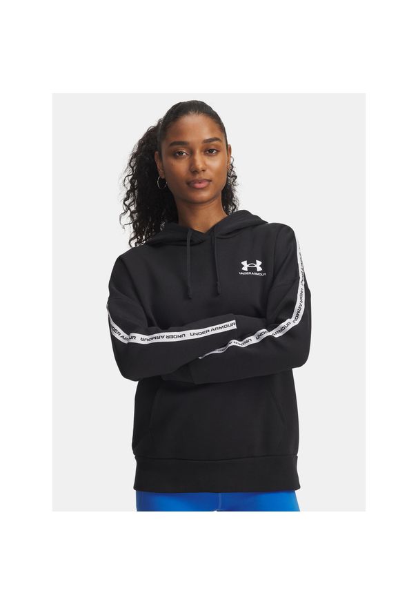 Bluza Under Armour Icon Fleece Taped Hoody. Kolor: czarny. Sport: fitness
