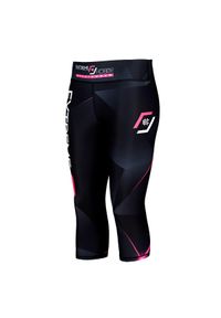 Legginsy sportowe damskie EXTREME HOBBY MT SPORT 3/4. Kolor: różowy. Materiał: poliester, elastan. Sport: fitness