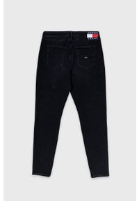 Tommy Jeans jeansy damskie high waist. Stan: podwyższony. Kolor: czarny