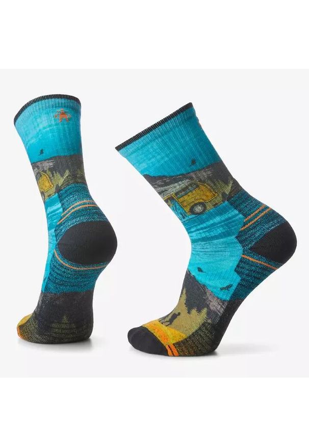 Skarpety Damskie Smartwool Hike Light Cushion Great Excursion Print Crew Socks. Kolor: wielokolorowy. Materiał: wełna. Wzór: nadruk. Sport: turystyka piesza