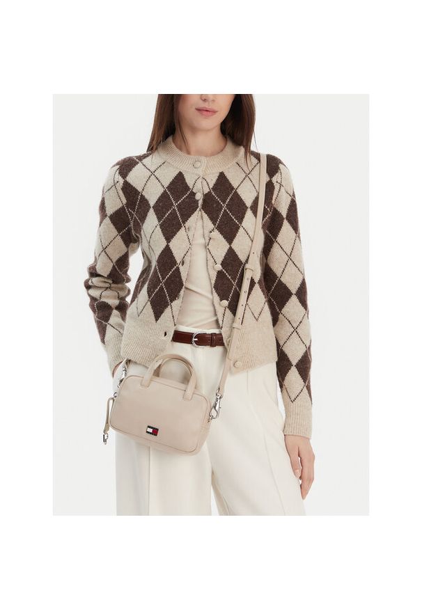 Torebka Tommy Jeans. Kolor: beżowy
