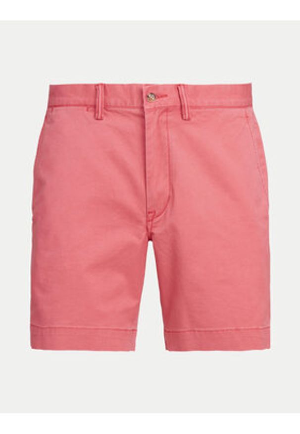 Polo Ralph Lauren Szorty materiałowe 710799213014 Różowy Slim Fit. Kolor: różowy. Materiał: bawełna