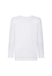 FRUIT OF THE LOOM - Bluza Dziecięca Classic Plain Setin. Kolor: biały