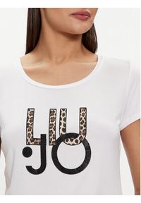Liu Jo T-Shirt VA4227 JS360 Biały Regular Fit. Kolor: biały. Materiał: wiskoza #3