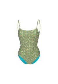 Strój kąpielowy damski jednoczęściowy na basen plażę Arena Allover. Kolor: zielony #1