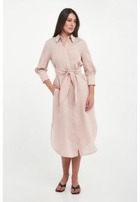 Marella Sport - Sukienka lniana szmizjerka Calle MARELLA SPORT. Materiał: len. Typ sukienki: szmizjerki, sportowe. Styl: sportowy #1