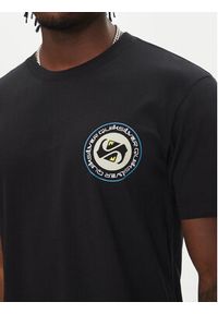 Quiksilver T-Shirt Circle Back Ss EQYZT08054 Czarny Regular Fit. Kolor: czarny. Materiał: bawełna