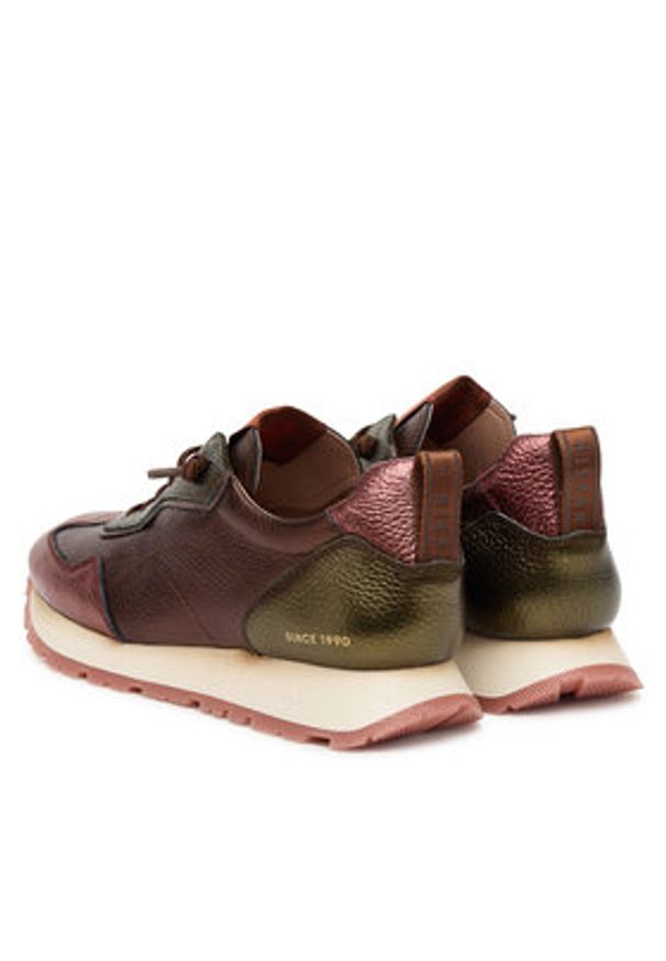 Hispanitas Sneakersy CHI254312 Bordowy. Kolor: czerwony. Materiał: skóra